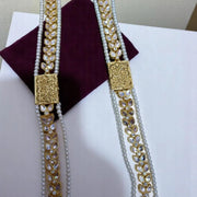 24K Gold Plated Hand Made 38 Inches Long Kundan Mala2