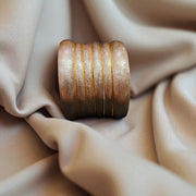 24K Gold Plated Mate Polish Bangles4