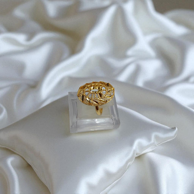 24K Gold Plated Rings Adjustable 2