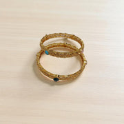 24k Gold Plated Multi Color Bangles 3