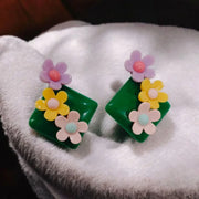 3D Flower Look Earrings 45
