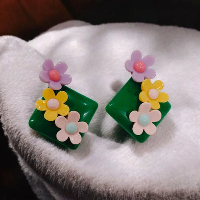 3D Flower Look Earrings 45