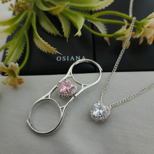Double Design Ring And Necklace