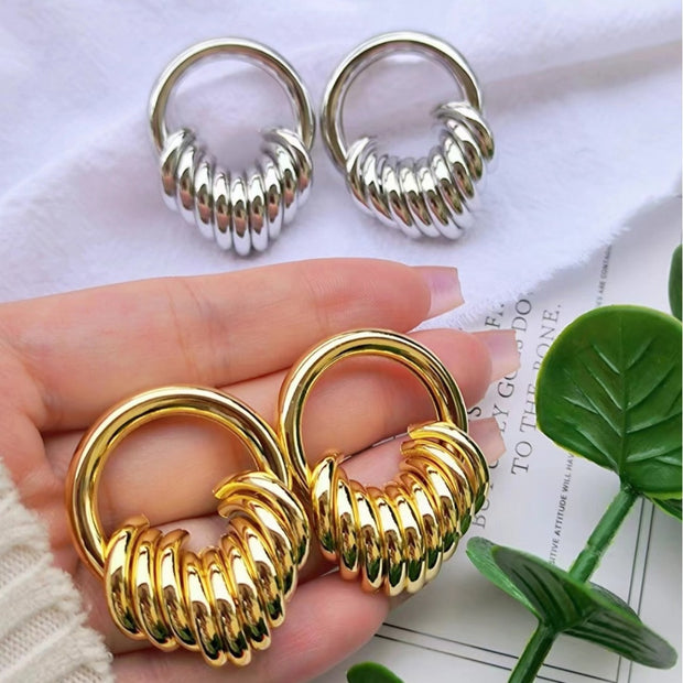 Circle Geometric Earrings for Women2