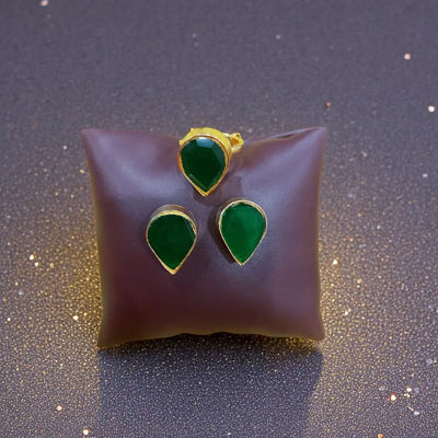 Copper Hand Made Studs With Ring 1