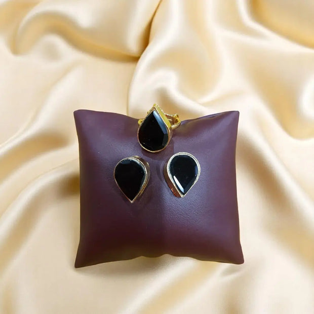 Copper Hand Made Studs With Ring 2
