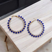 Crystal Stone Hoops 2