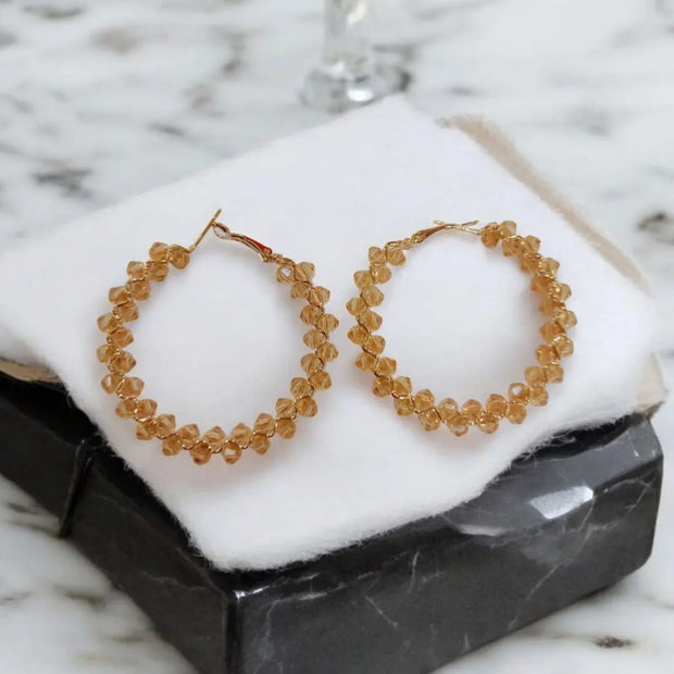 Crystal Stone Hoops8