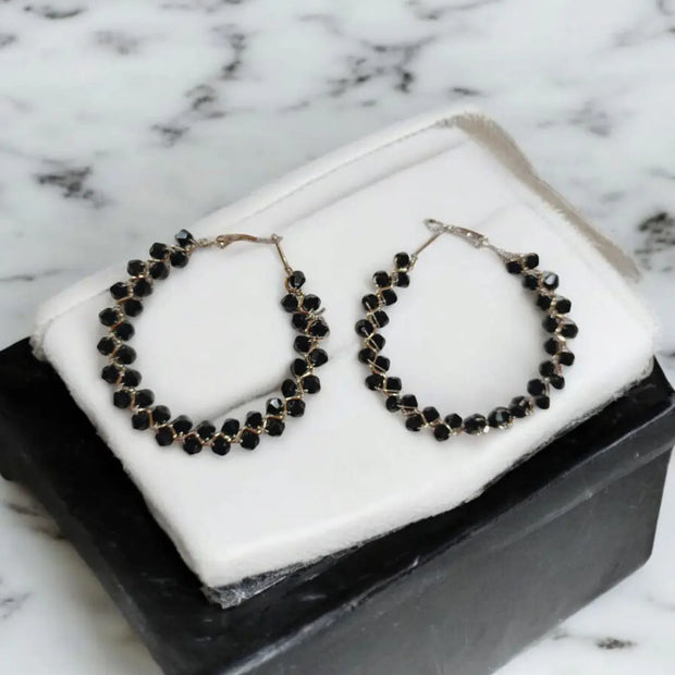 Crystal Stone Hoops10