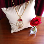 Elegant Rubi Gold Plated Pendant3