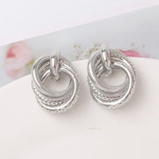 Exaggerated Twisted Dangle Earrings2