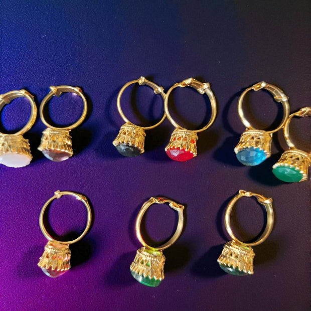 Gold Plated Adjustable Stone  Rings 13