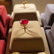 Gold Plated Adjustable Stone  Rings 7