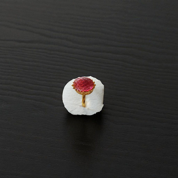 Gold Plated Adjustable Stone  Rings 8