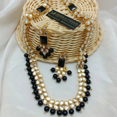 Golden Long Kundan Mala123