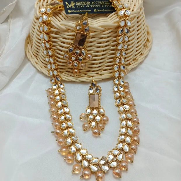 Golden Long Kundan Mala133
