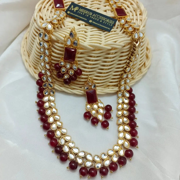 Golden Long Kundan Mala134
