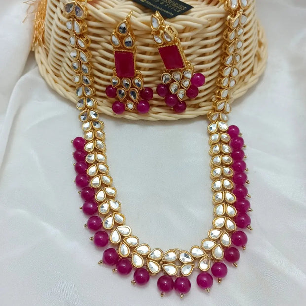 Golden Long Kundan Mala135