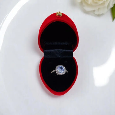 Korean Style Female Small Moissanite Ring Fashion 925 Silver  Band Rings 1
