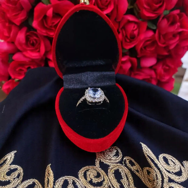 Korean Style Female Small Moissanite Ring Fashion 925 Silver  Band Rings 2