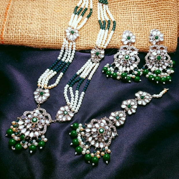 Mirror Kundan Weeding Wear Mala4