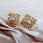 Party Wear Square Kundan Studs28