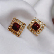 Party Wear Square Kundan Studs32