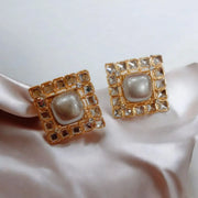 Party Wear Square Kundan Studs34