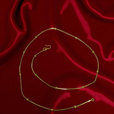 24K Gold Plated Ball Chain