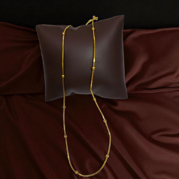 24K Gold Plated Ball Chain