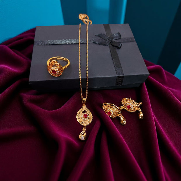 Rubi Stone Daily Wear 24k Combo Set2