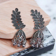 Silver Oxidized Jhumki12