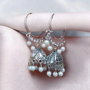 Silver Oxidized Jhumki8