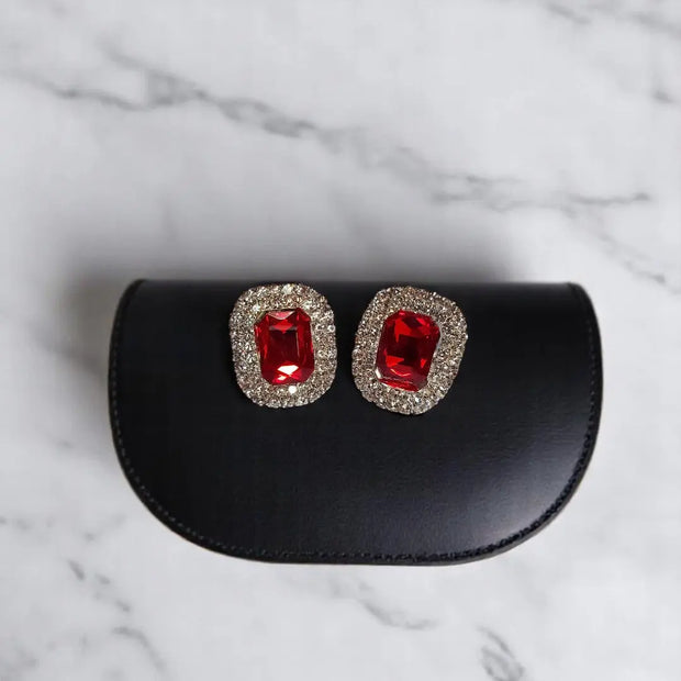 Silver Plated Stone Studs