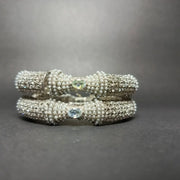 Zarqoon Real Stones Openable Kara Pair131